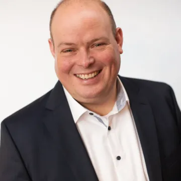 Der stellvertretende Vorsitzende Gordon Eickhoff vor weißem Hintergrund
